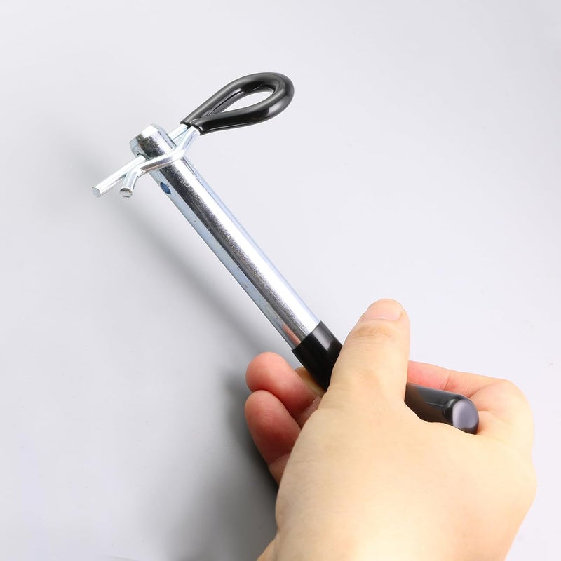 Jamiikury Trailer Hitch Pin, 1/2 Inch Diameter Tow Hitch Pin and Clip with Black Vinyl-Coated Grip for 1-1/4 Inch Receiver - Image 5